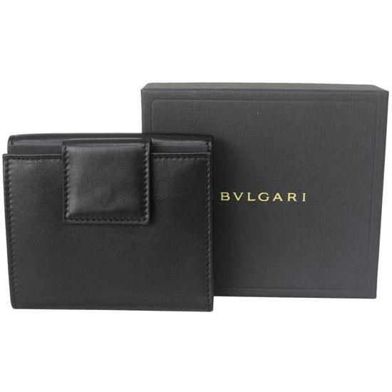 BVLGARIブルガリ スーパーコピー N級品 Ｗホック財布 32384 BB COLORE コローレ BLACK